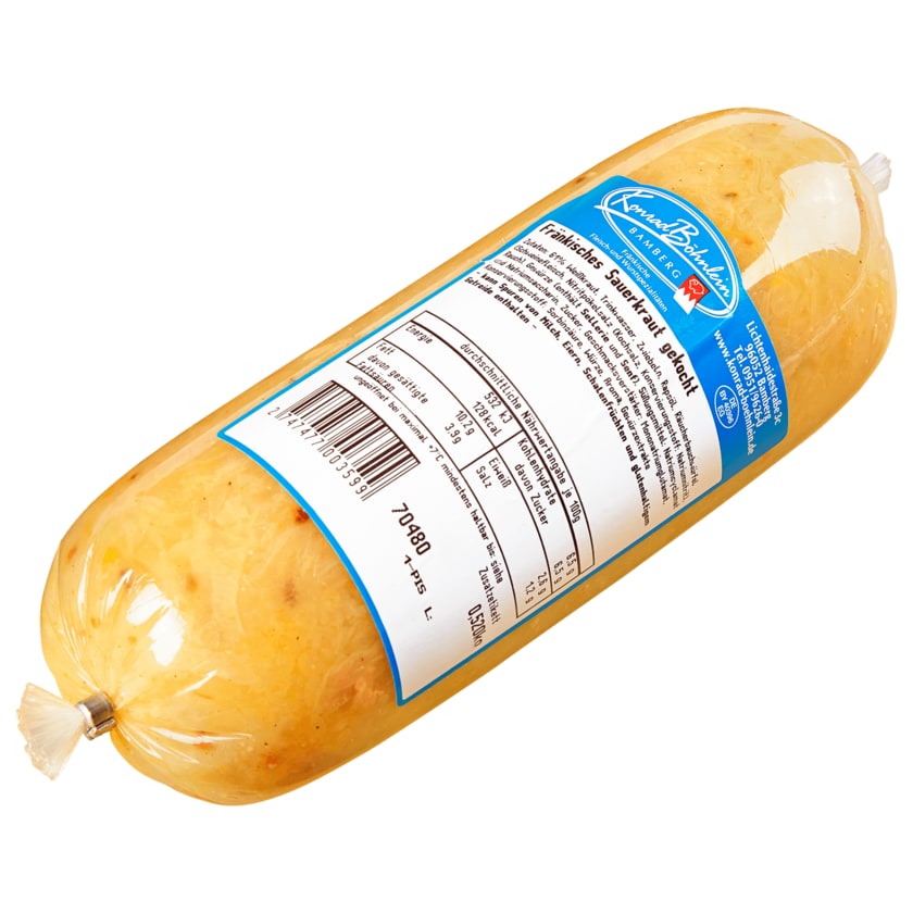 Fränkisches Sauerkraut gekocht